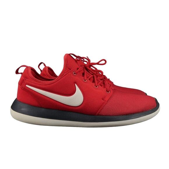 Nike Shoes Mens 14 Sneakers Athletic Roshe Two Trainers Sport Running Active Red - Picture 2 of 12
